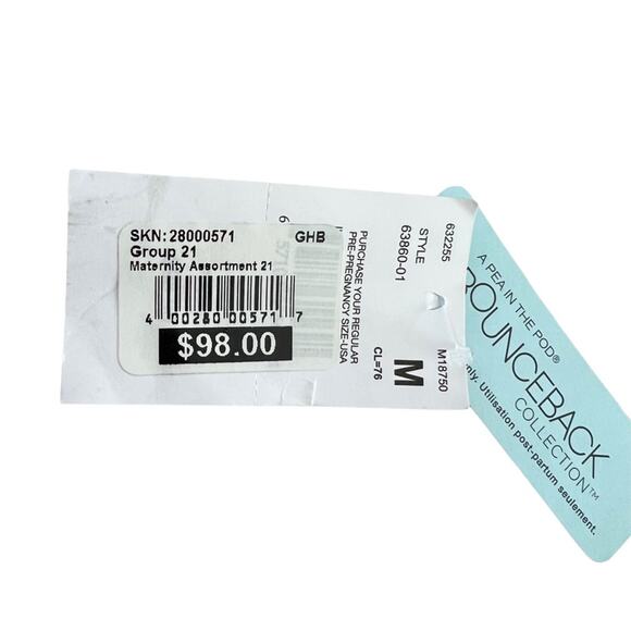 A Pea In The Pod Leggings  Black Faux Leather Post Pregnancy High Rise Sz M NWT - Picture 9 of 13